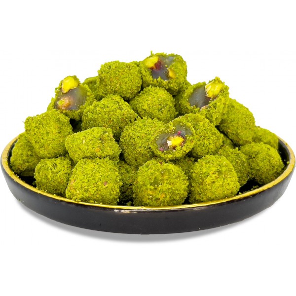Toz Fıstık Kaplı Çifte Kavrulmuş Lokum 500 gr